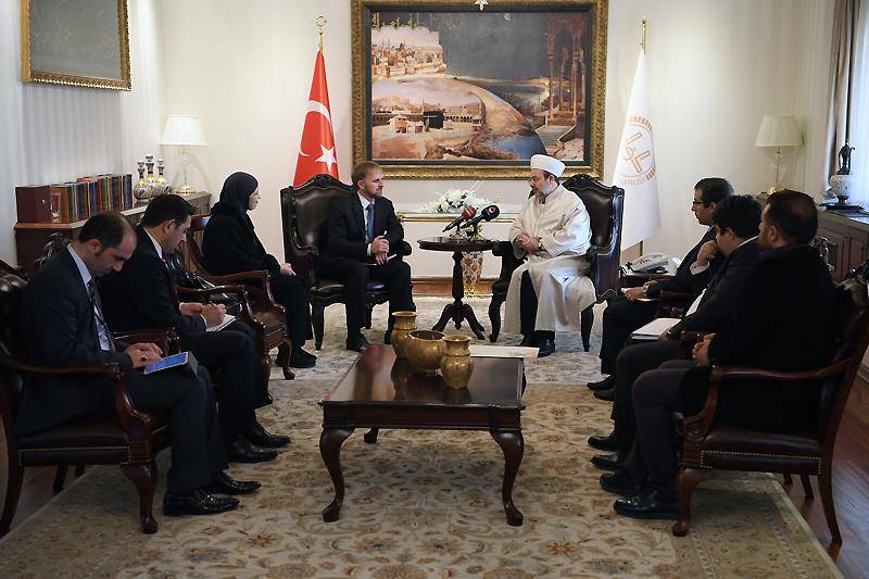 Diyanet İşleri Başkanı Görmez, Bosna Hersek Ankara Büyükelçisi Sadoviç’i kabul etti
